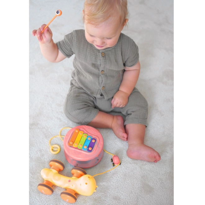 Multifunktionales WOOPIE Spielzeug Schnecke mit Xylophon und Autoabschuss