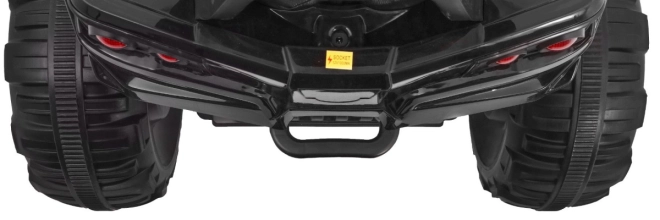 Kinder-Batterie-Quad Schwarz/Grün + EVA-Reifen + MP3-Radio + LED-Diode + sanfter Start