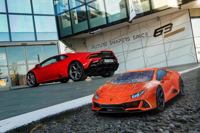 Lamborghini Huracán Evo 3D Puzzle, Gelb