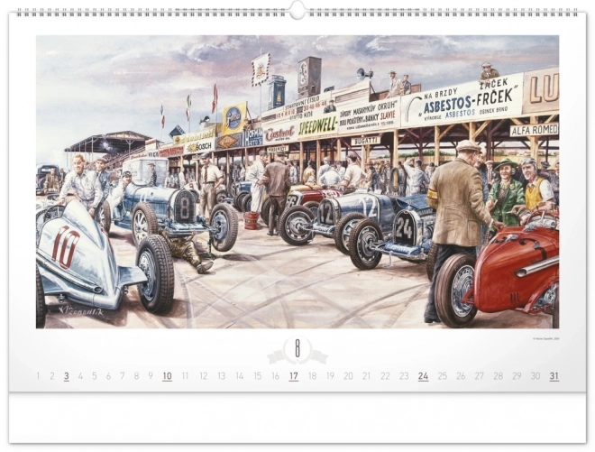 Wandkalender Oldtimer – Václav Zapadlík 2025