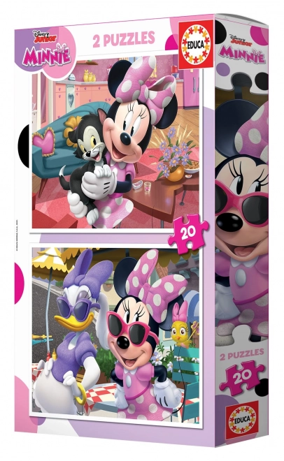 Minnie Maus Puzzle Set 2x20 Teile