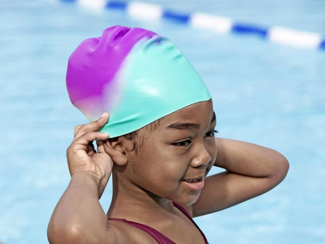 Bestway Bunter Silikon-Schwimmkappe für Kinder