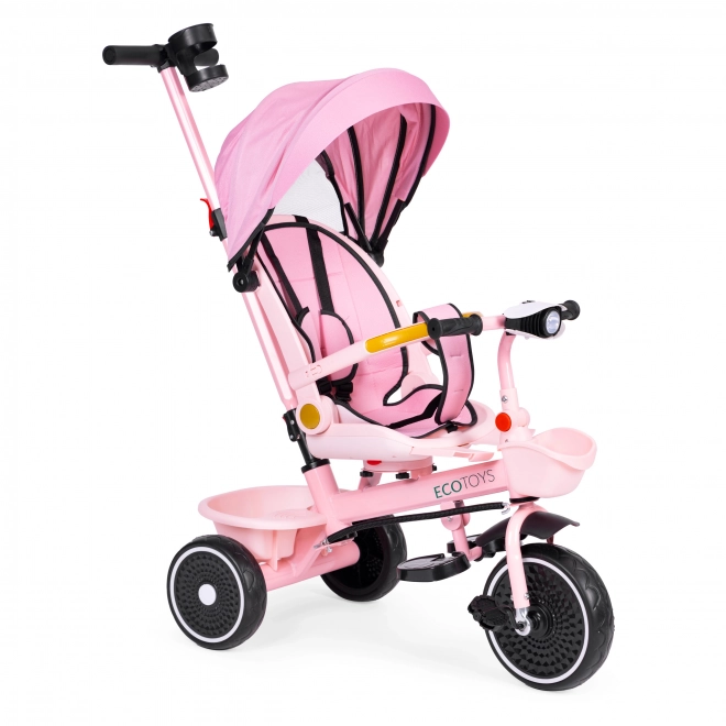 2-in-1 Dreirad Kinderwagen ECOTOYS