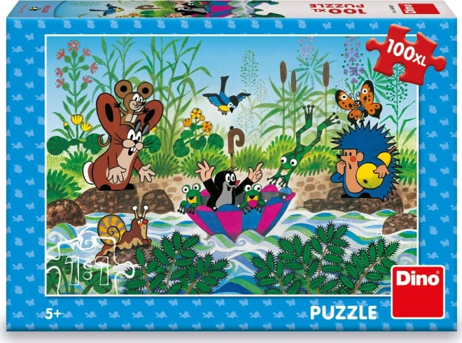 Dino Puzzle Maulwurf auf Reise 100 Teile