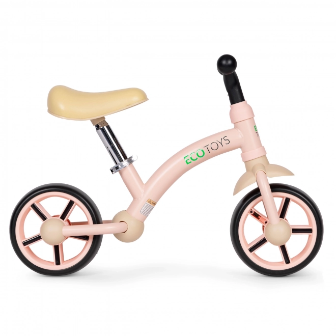 Laufrad für Kinder mit EVA-Rädern in Rosa von Ecotoys