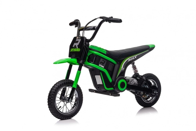 Grünes Kinder Elektromotorrad