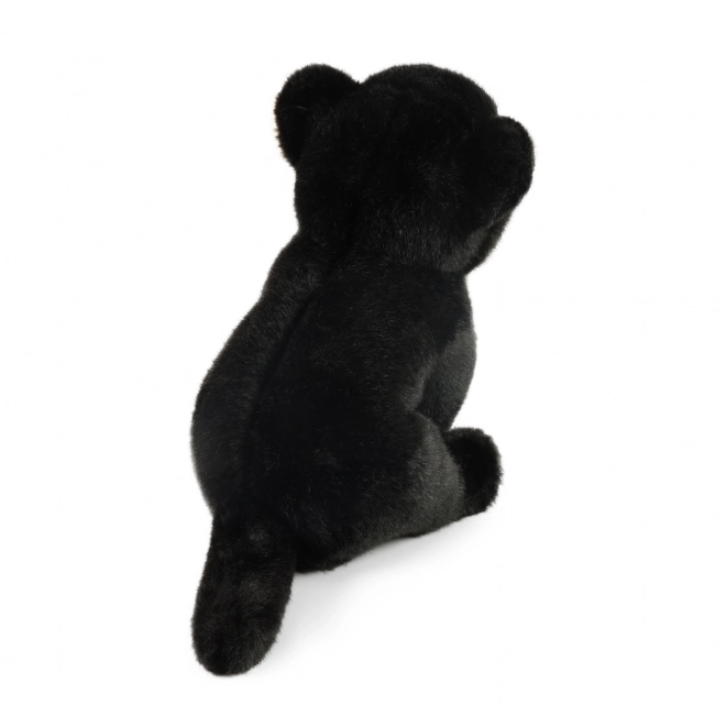 Sitzender Plüsch Schwarzer Panther 23 cm Umweltfreundlich