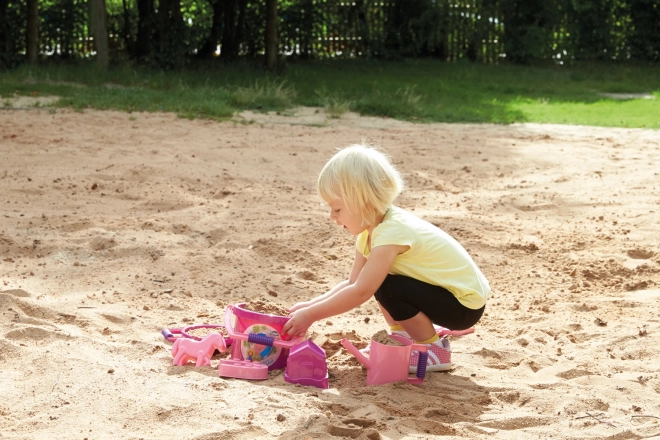 Sandspielzeug Set mit Pony - 7-teilig