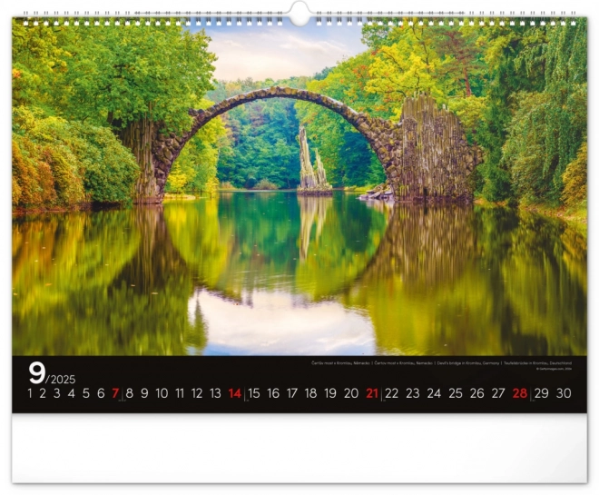 Notique Wandkalender Landschaften 2025