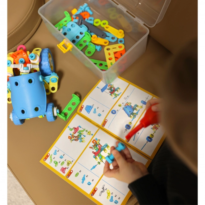Konstruktionsset Fahrzeuge für Kinder 6v1