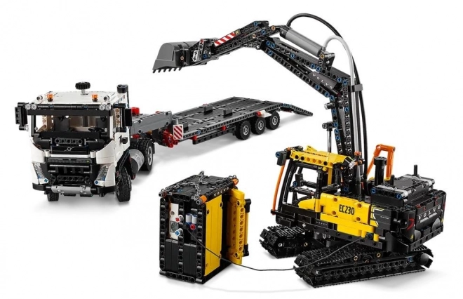 Lego Technic Volvo FMX Lastwagen und EC230 Elektrische Bagger