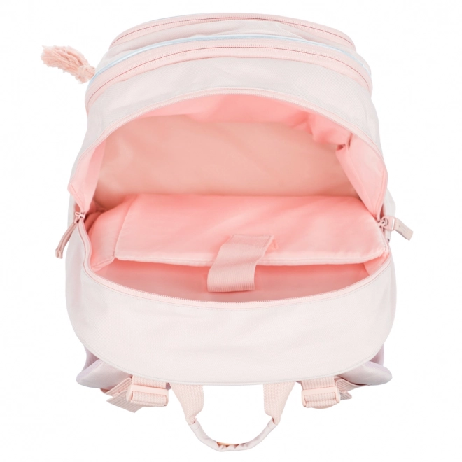 Baagl 3-teiliges Set Core Creamy: Rucksack, Federmäppchen, Beutel