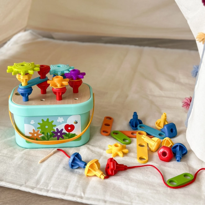 Konstruktionsbox Montessori Motorik 12-in-1 von Woopie Green