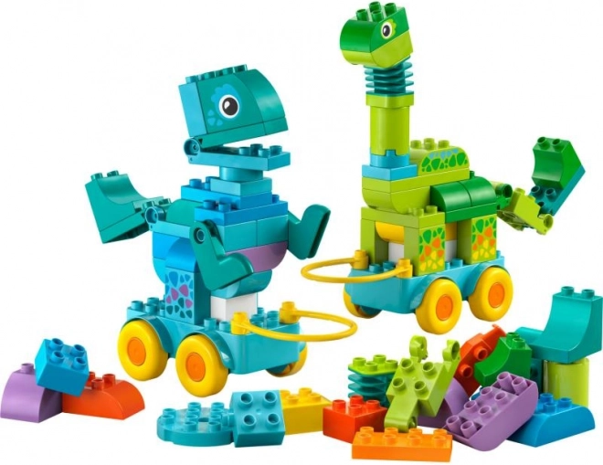 LEGO DUPLO 3 in 1 Baukasten: Dinosaurier auf Rädern