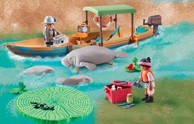 Wiltopia Figurenset 71010 Bootsausflug zu Manatis