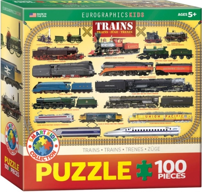 Eurographics Kinderpuzzle Züge 100 Teile