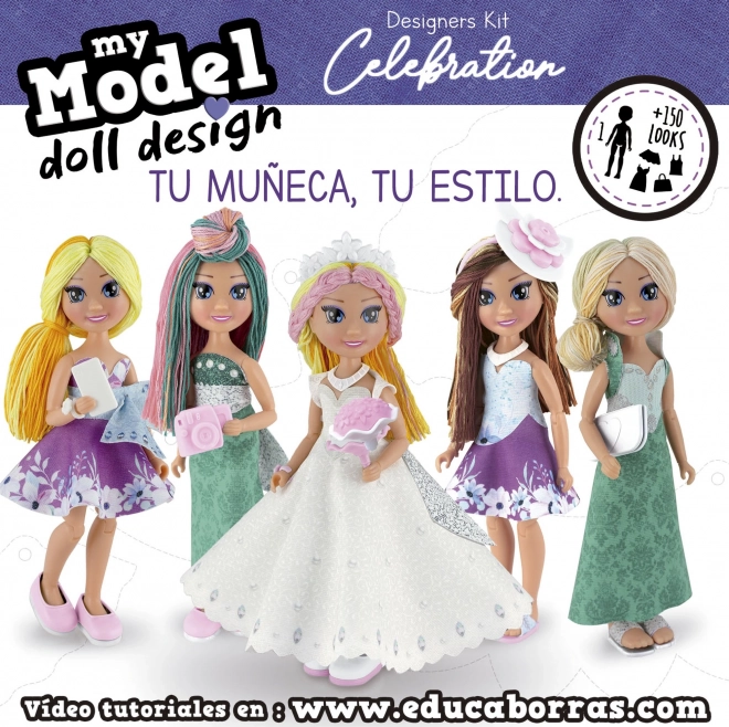 Educa Kreativset My Model Doll Design: Feier