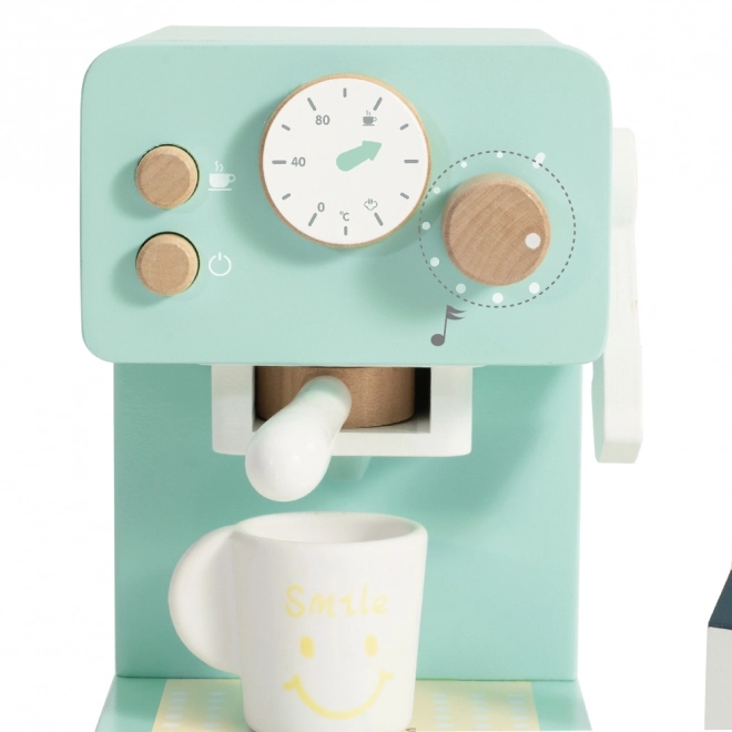 Klassik World Holzspielzeug Kaffeemaschine Set für Kinder