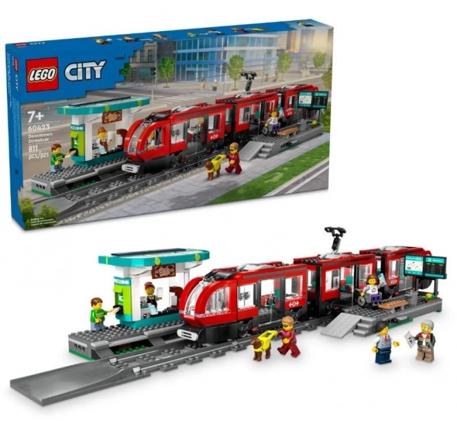 LEGO City Straßenbahn mit Haltestelle