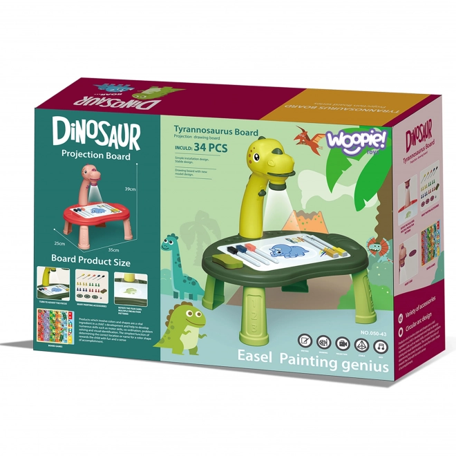 Zeichenbrett mit Projektor Dinosaurier für Kinder
