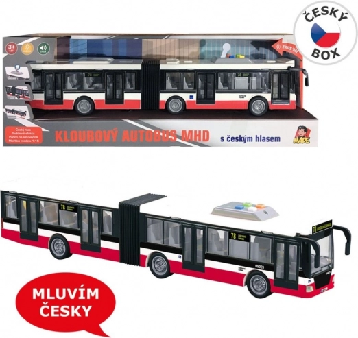 Schwungrad-Gelenkbus 44 cm mit tschechischen Ansagen und Lichteffekten