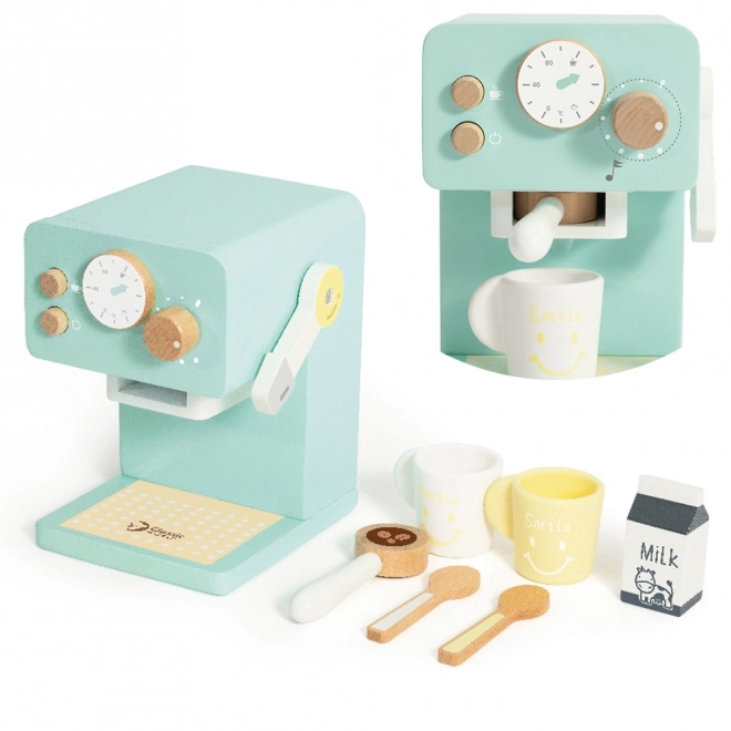 Klassik World Holzspielzeug Kaffeemaschine Set für Kinder