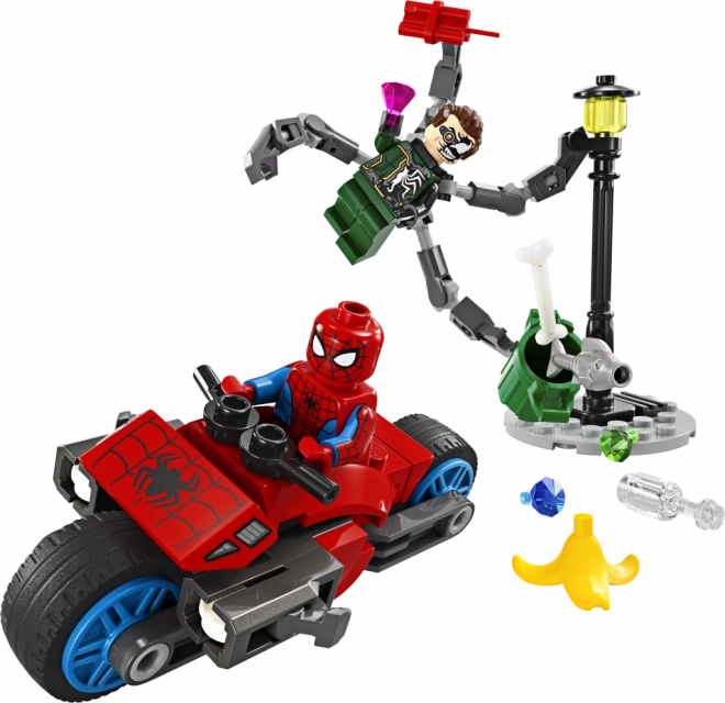 LEGO Spider-Man Motorrad Verfolgung: Spider-Man vs. Doc Ock