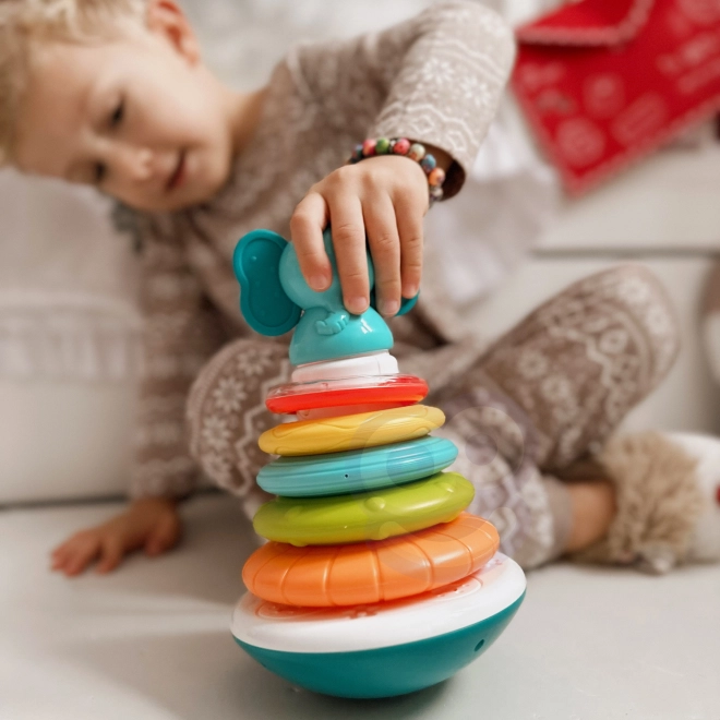 Interaktive Elefanten Stapelpyramide für Babys