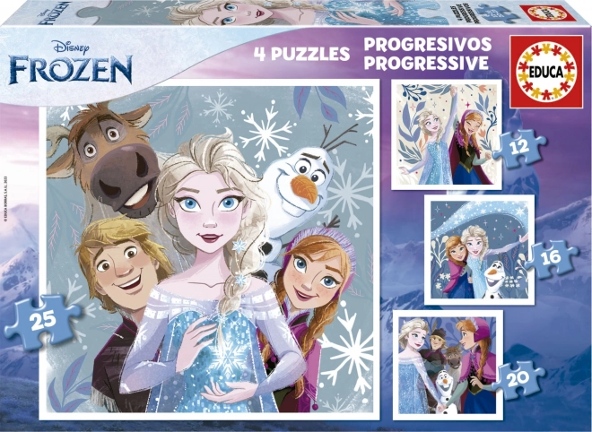 Educa Puzzle Die Eiskönigin 4-in-1 Set