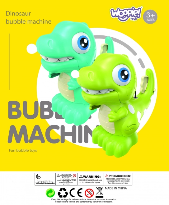 Woopie Dino-Maschine für Seifenblasen