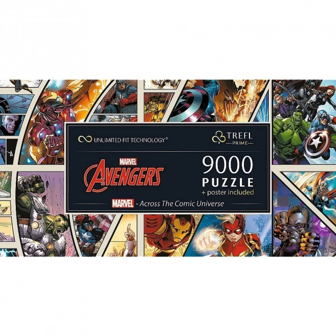 Puzzle MARVEL Avengers: Durch das Comic-Universum 9000-teilig