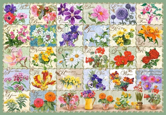 Vintage Blumen Puzzle 1000 Teile