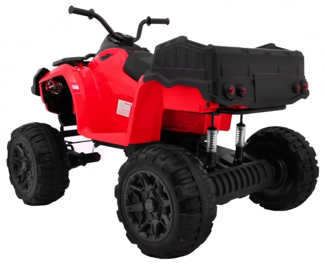 XL-ATV 4x4 Quad 2,4GHz auf Batterie für Kinder Rot + Fernbedienung + 4x4 Antrieb + Gepäckträger + kostenloser Start + EVA + LED Audio