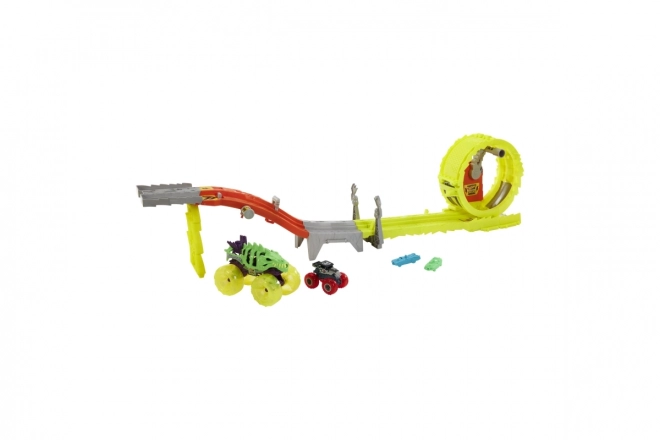 Hot Wheels Monstertrucks Power Smashers Strecke Massive Zerstörung