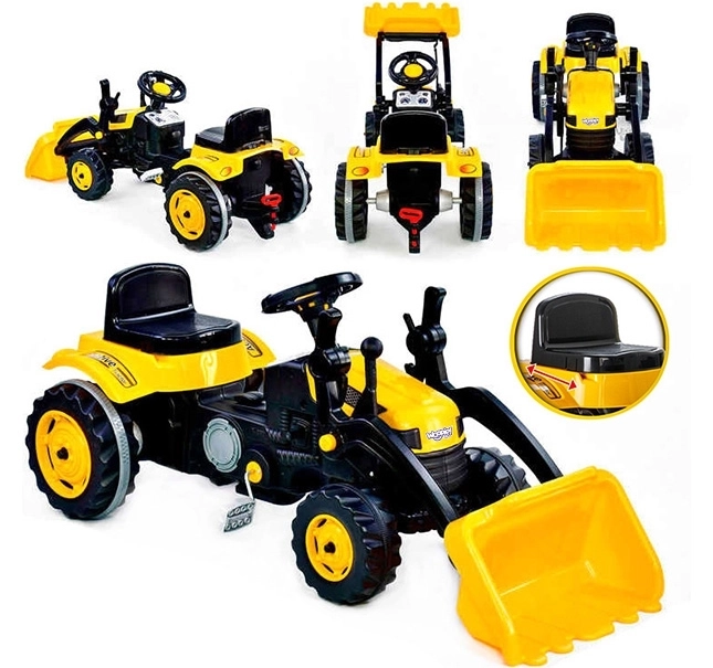 Trettraktor mit Bulldozer Woopie