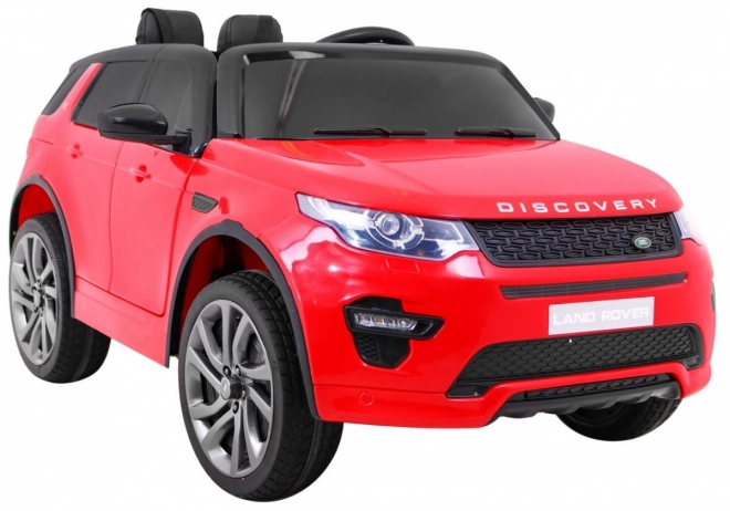 Kinder Land Rover Discovery Rot + Fernbedienung + 5 Stück Gurte + Sitzverstellung + EVA + MP3 LED