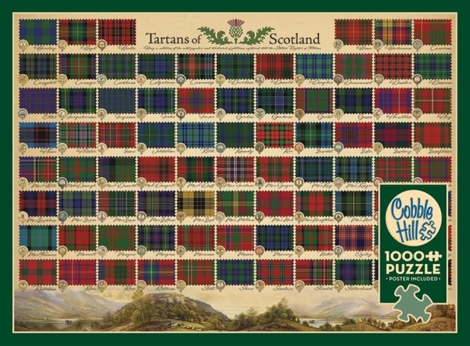 Cobble Hill Puzzle Schottische Tartans 1000 Teile