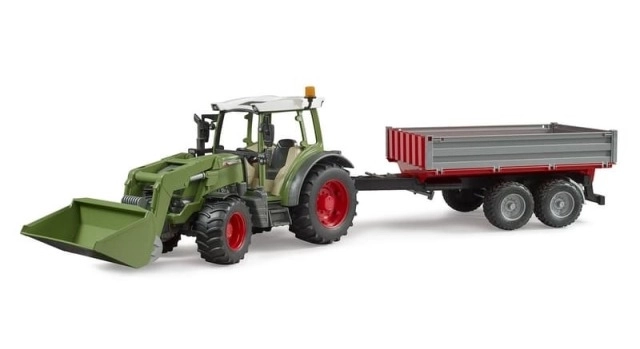 Fendt Vario 211 Traktor mit Frontlader und Kippanhänger