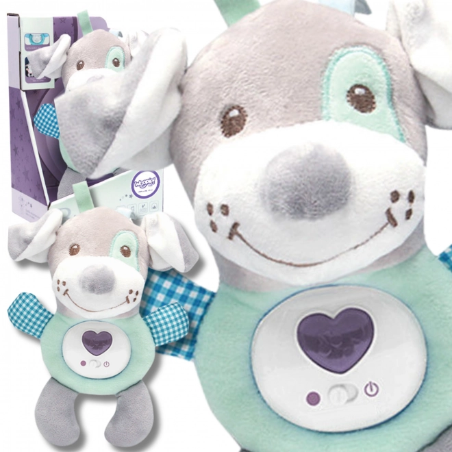 Interaktiver Baby-Kuschelhund Schlafmusik Pluschtier