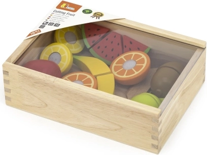 Praktische Holzbox mit transparentem Deckel