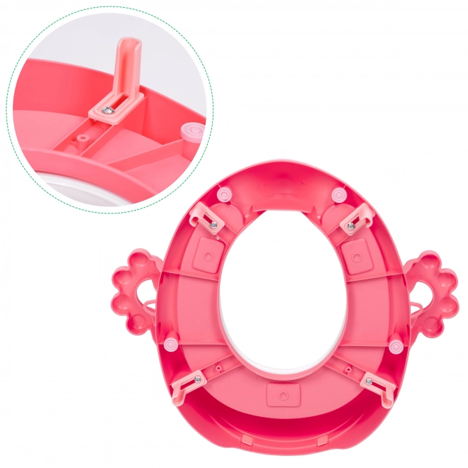 Toilettensitz für Kinder mit Griffen und weichem Kissen in Rosa von Ecotoys