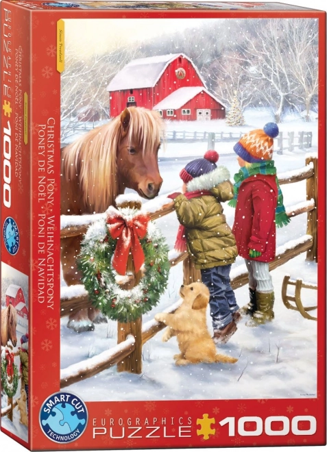 Weihnachtspuzzle Pony 1000 Teile