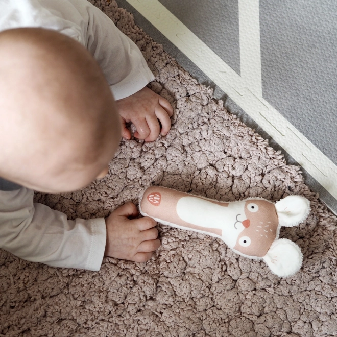 Ababu Kinderwagen-Spielzeug Rassel Maus
