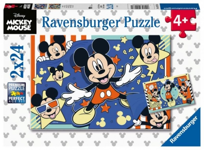 Disney Mickey Maus Puzzle 2x24 Teile