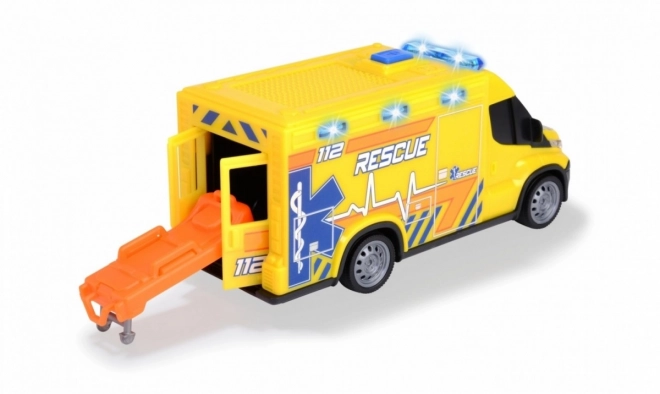 Iveco Rettungswagen mit Licht und Sound 18 cm