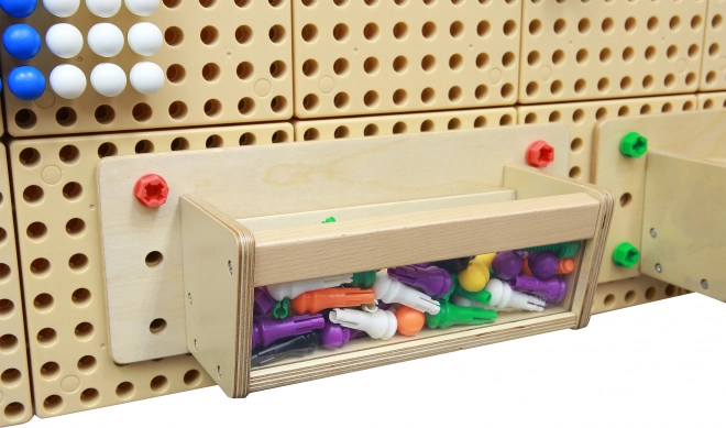 Zubehörbox mit durchsichtiger Wand für Masterkidz STEM Tafel
