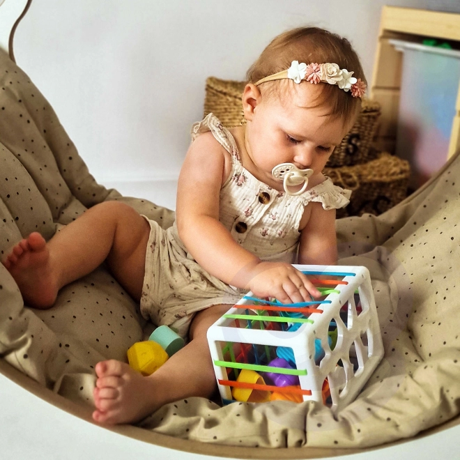 Woopie Baby Sensorischer Würfel Formensortierer
