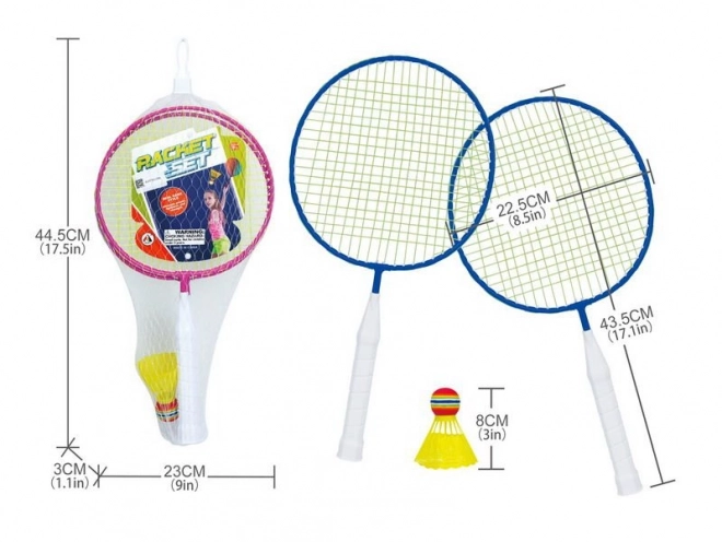 Badminton Set mit Schlägern und Federball