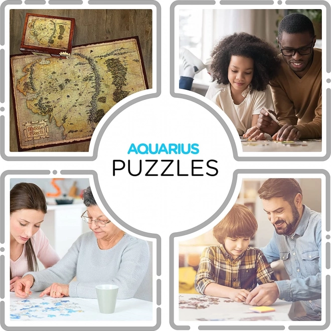 AQUARIUS Puzzle Hobit: Karte von Mittelerde 1000 Teile