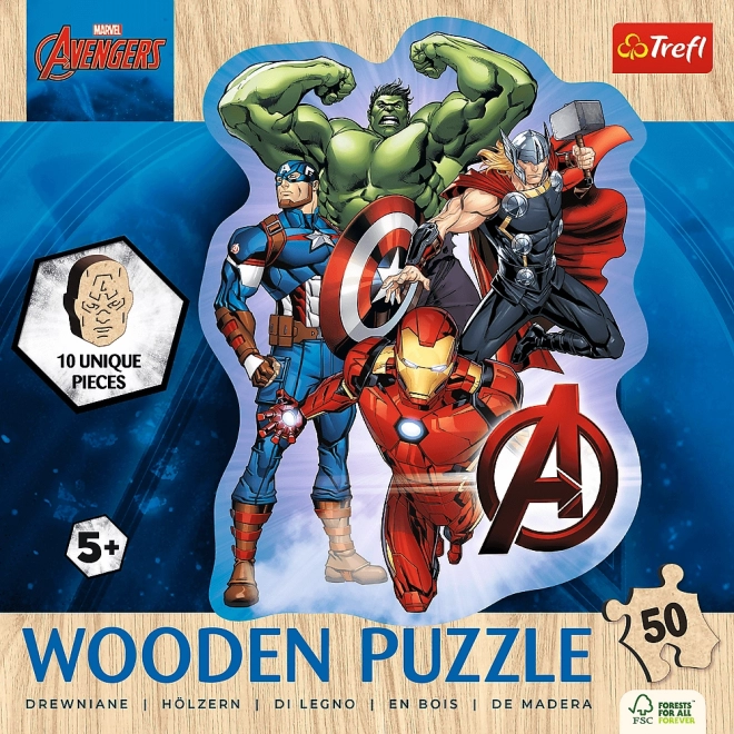 Holzpuzzle Avengers Abenteuer 50 Teile